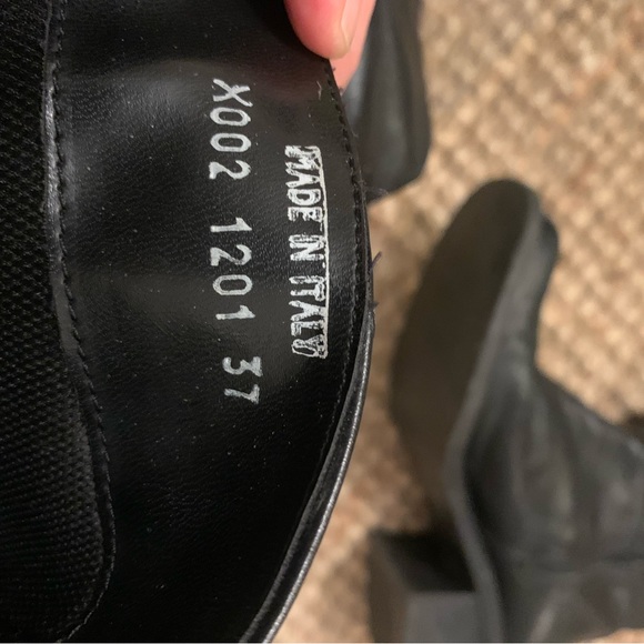 [SOLD] Italian-made genuine leather knee high boots - Picture 7 of 9